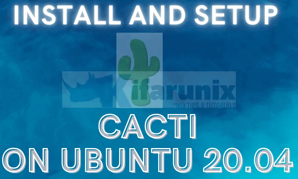 Home 28 easily install cacti on Ubuntu 2.04