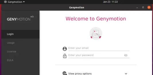 install genymotion linux