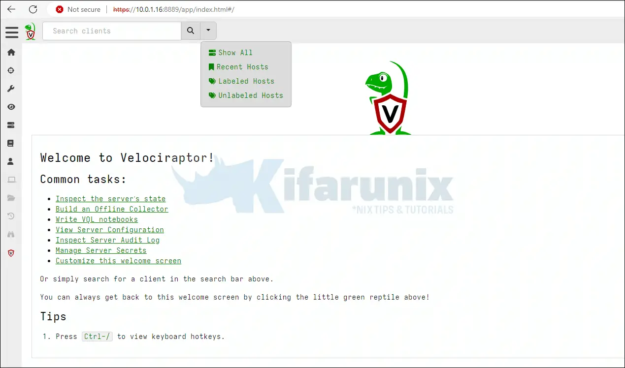 Install Velociraptor Client on Linux and Windows Systems 1 Install Velociraptor Client on Linux and Windows Systems