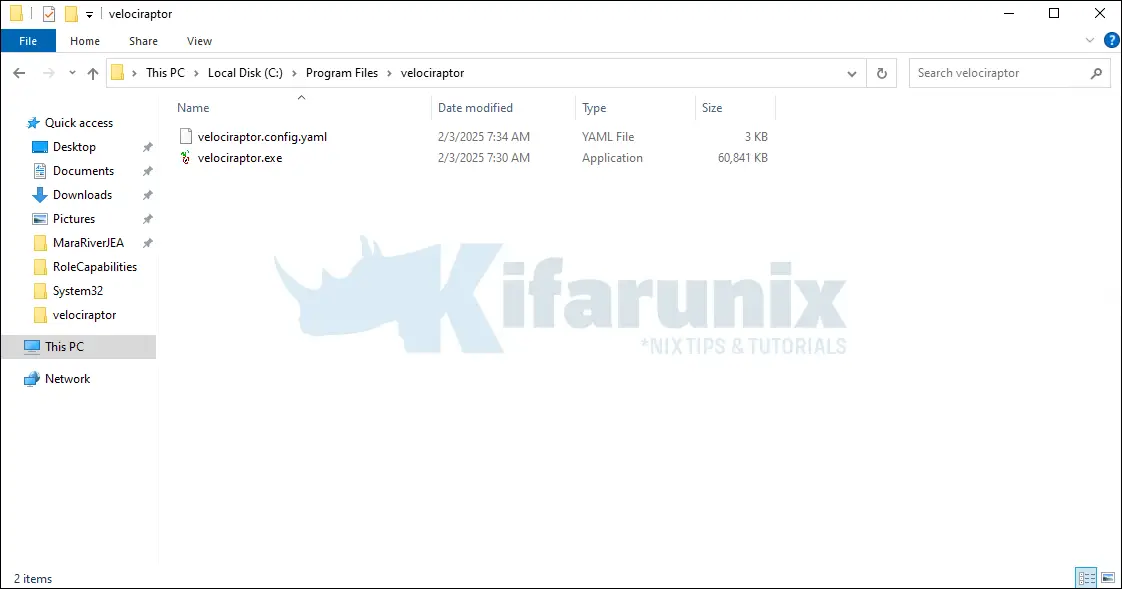 Install Velociraptor client using Velociraptor binary on Windows Systems