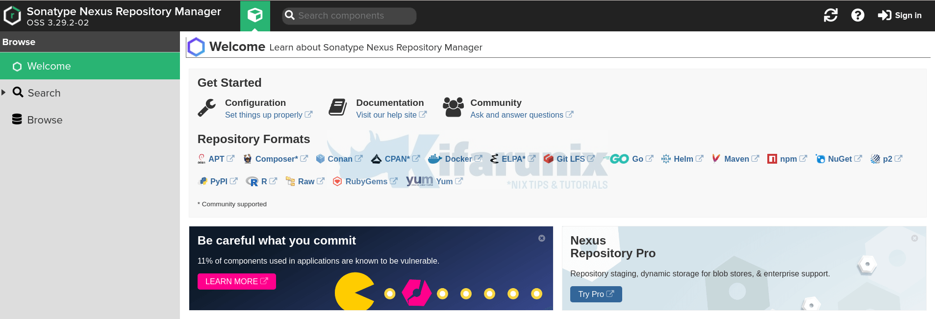 Install Nexus Repository Manager on Debian 10