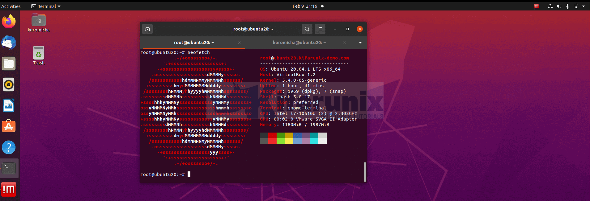 ubuntu tightvnc server nomachine