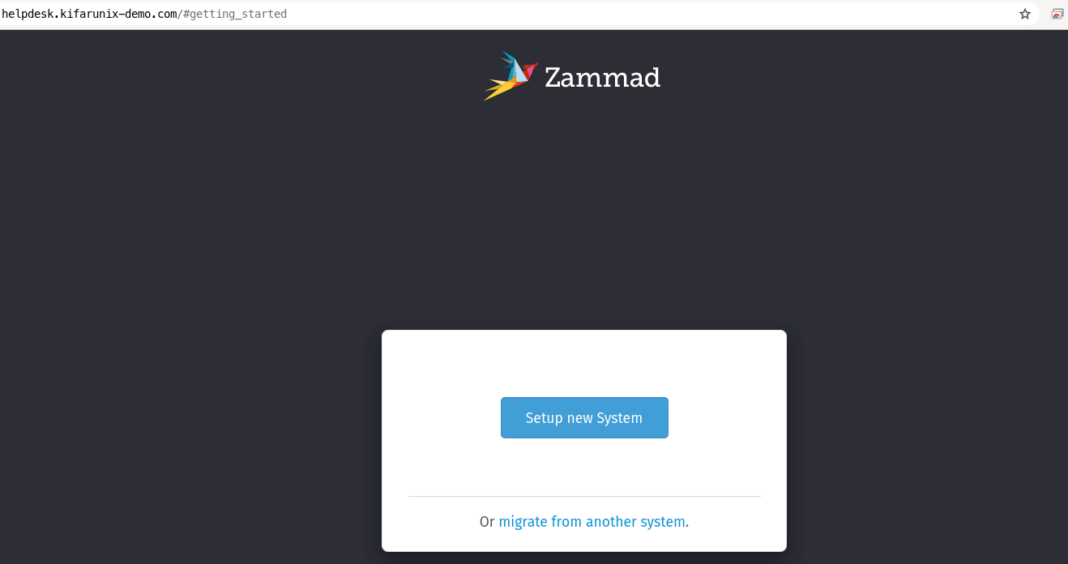 Zammad Interface Install Zammad Ticketing System on Ubuntu 20.04 - kifarunix.com