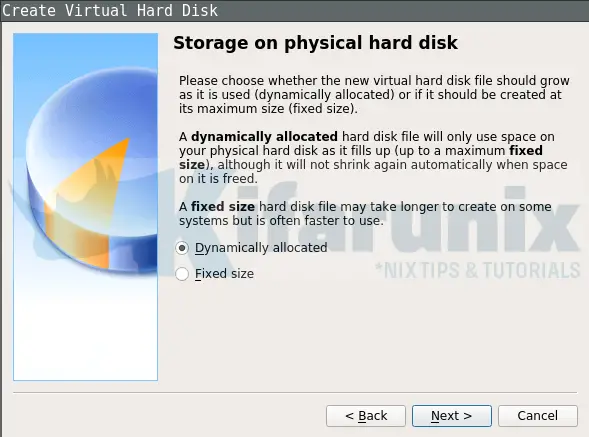 disk allocation