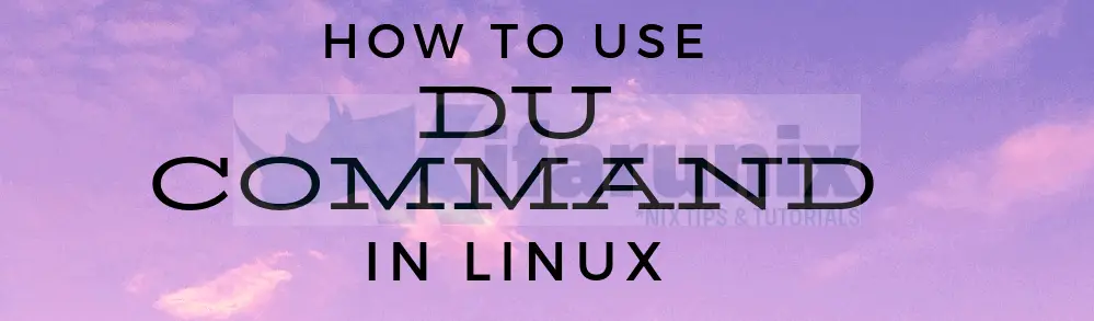 Home-old 12 Check directory usage with du Command in Linux