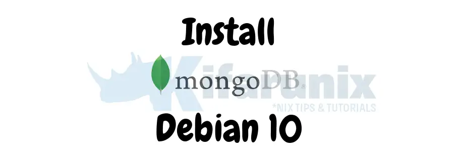 Home 20 Install MongoDB on Debian 10