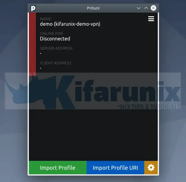 pritunl profile import