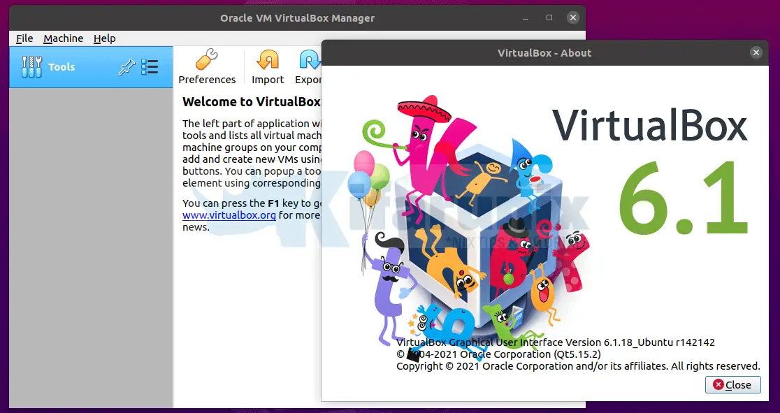 Install VirtualBox on Ubuntu 21.04