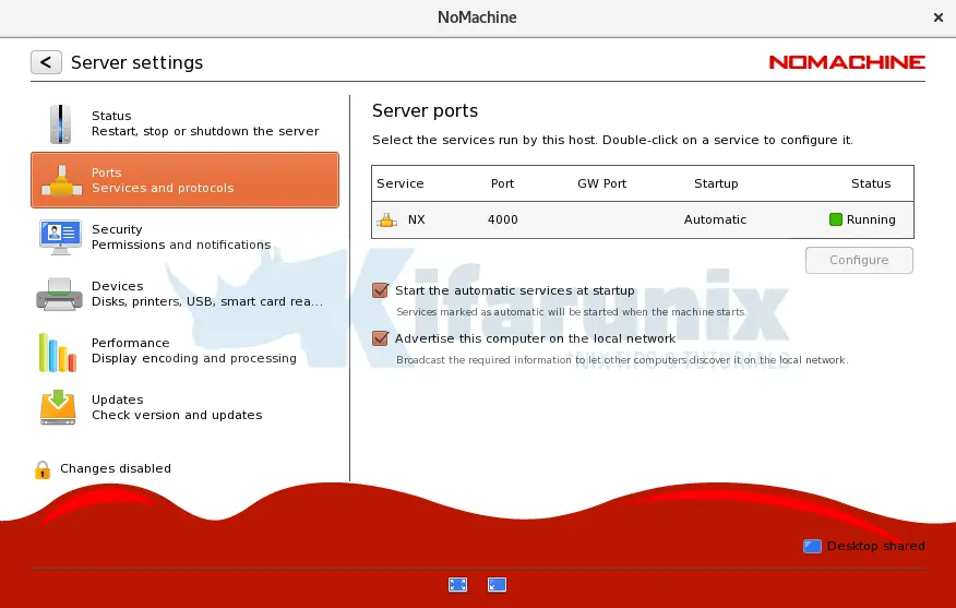 nomachine server install linux