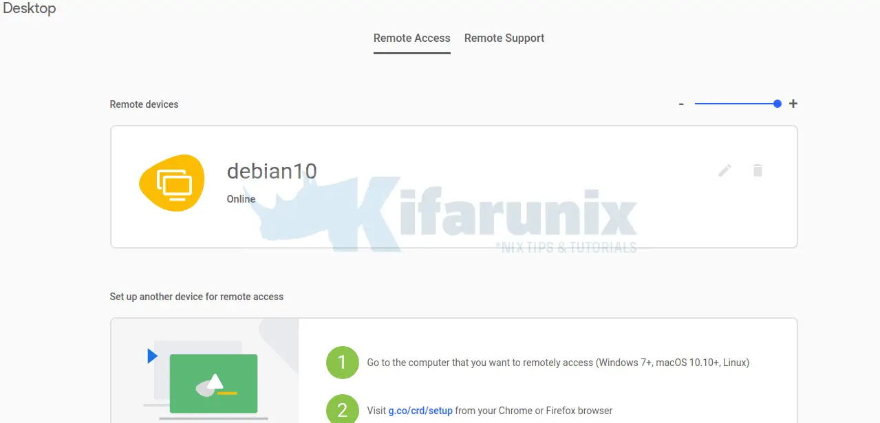 Install and Setup Chrome Remote Desktop on Debian 10