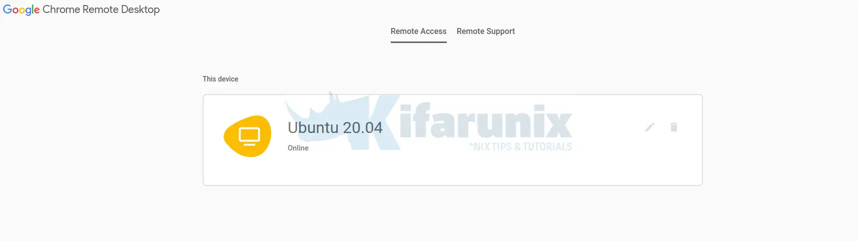 remote desktop for ubuntu 20.04