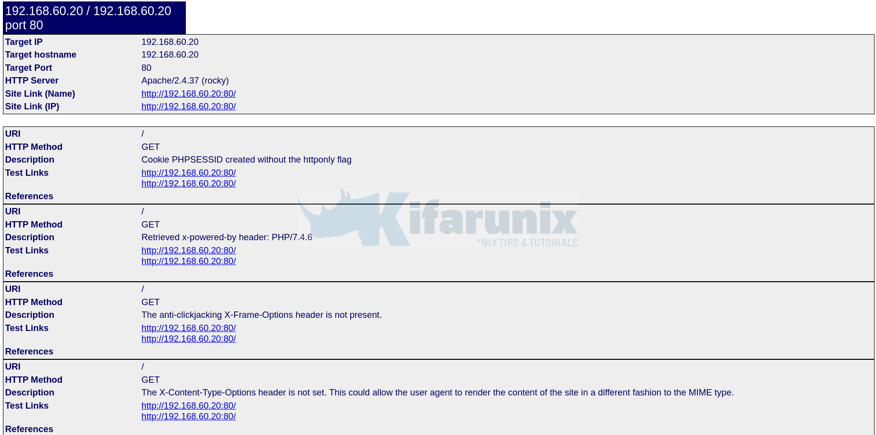 Install Nikto Web Scanner on Rocky Linux 8