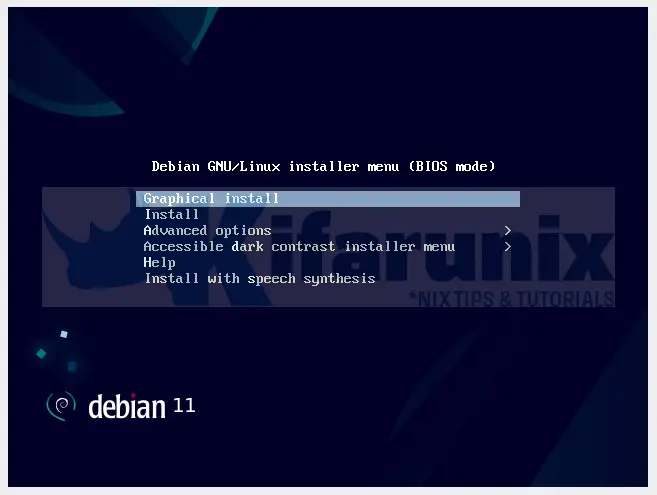 debian 11 install