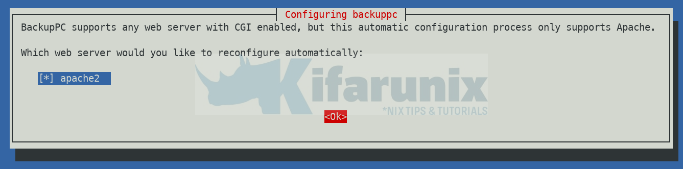 Install BackupPC on Debian 11