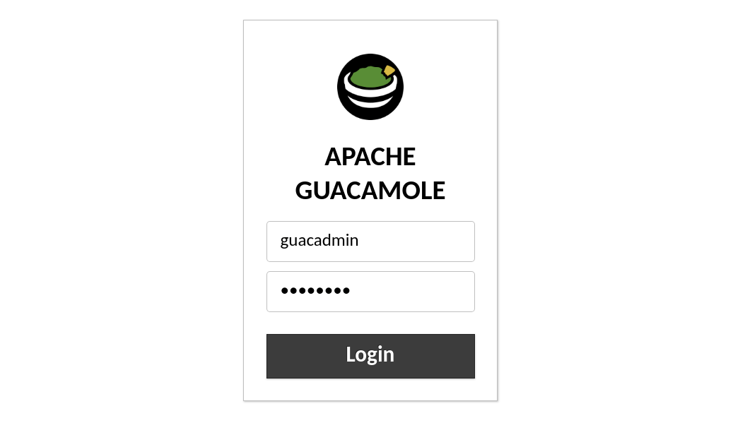 guacamole login 1