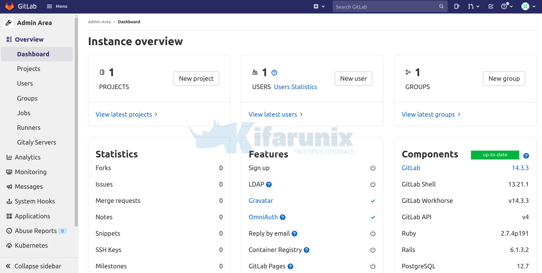 Install Gitlab CE