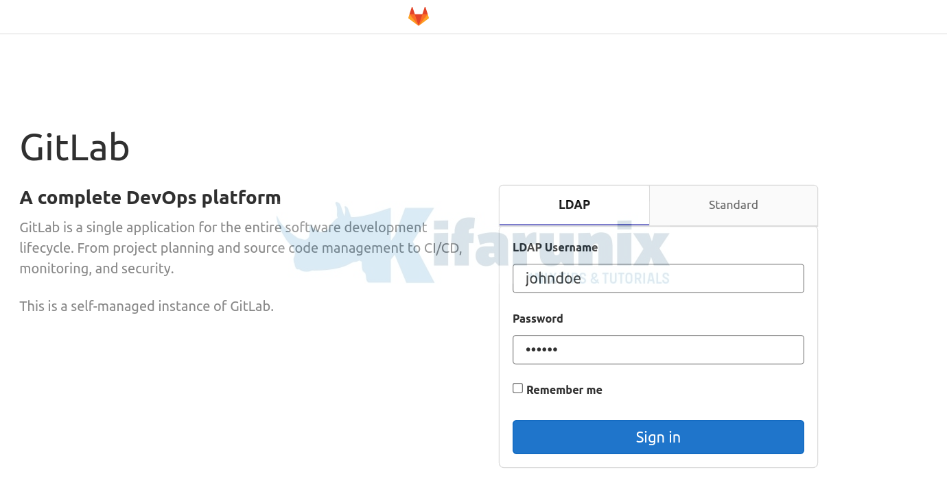 Integrate Gitlab with OpenLDAP for Authentication
