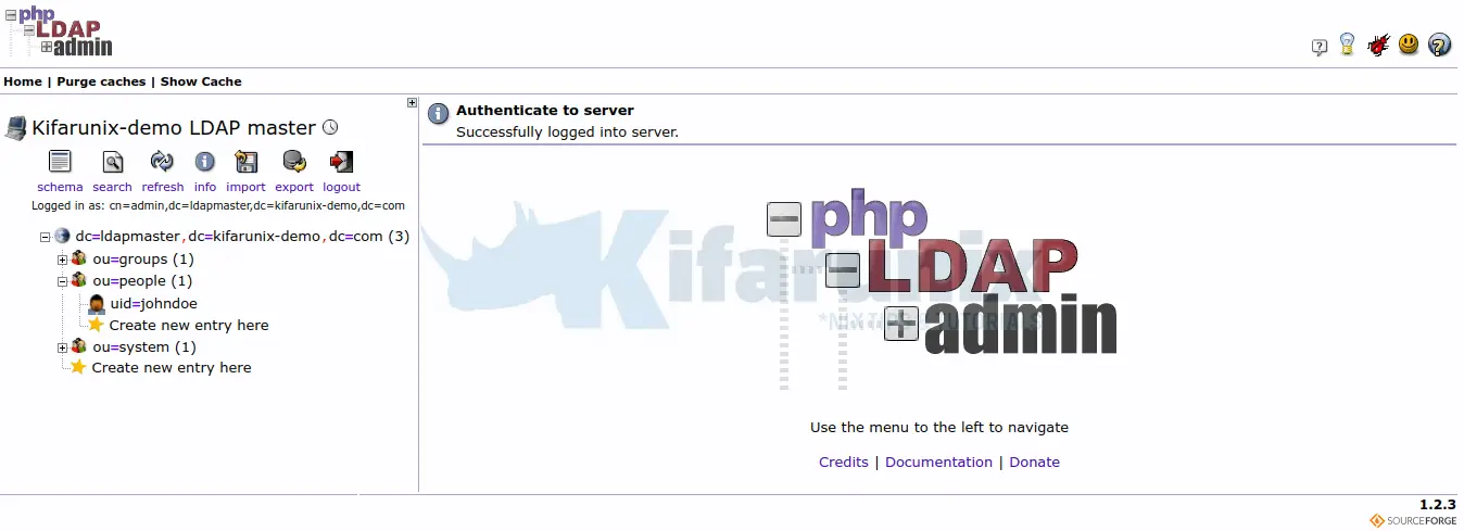 Install phpLDAPadmin on CentOS 8 - kifarunix.com