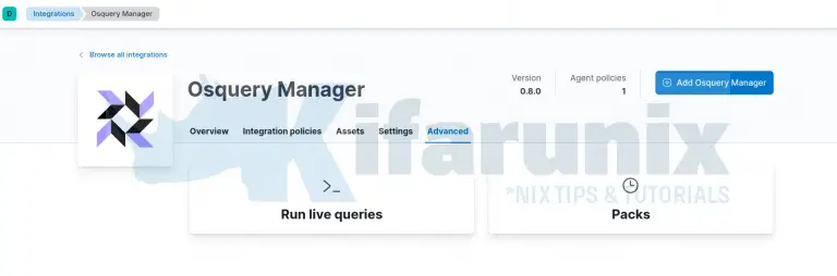 osquery manager osquery manager