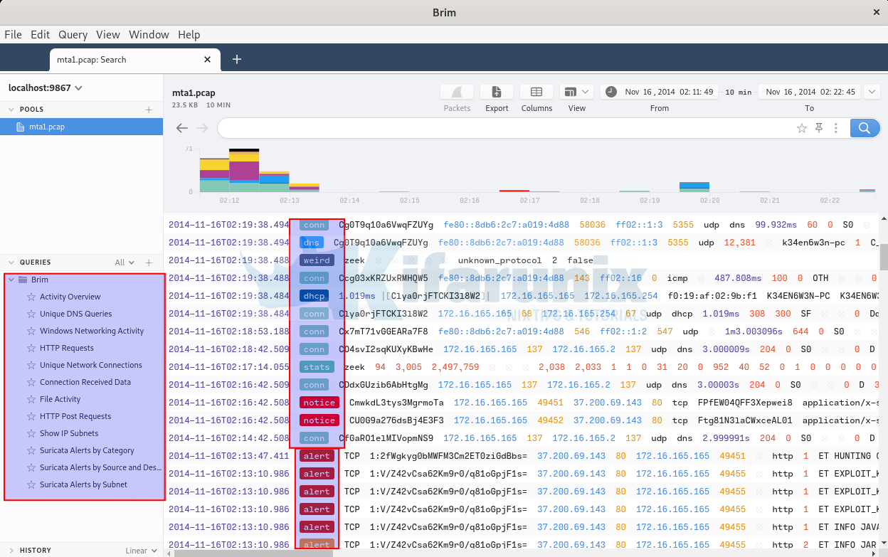 brim processed logs