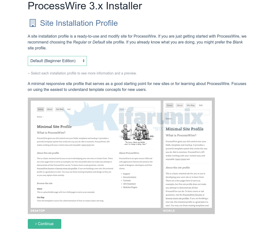 Install ProcessWire on Ubuntu 22.04