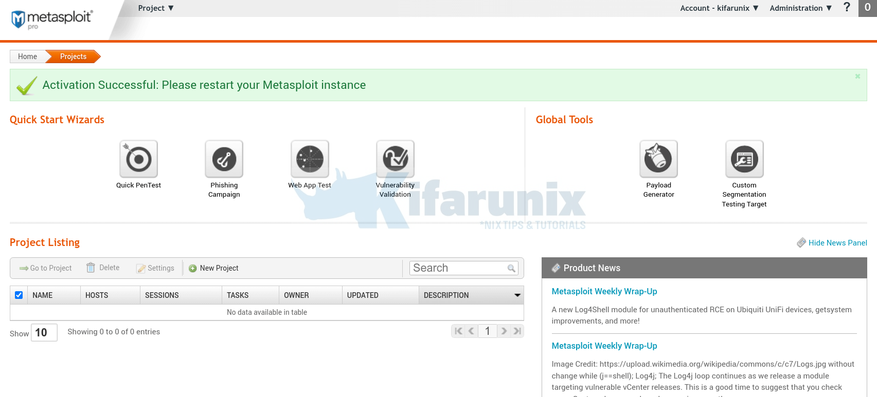 Metasploit Login Install Metasploit on Debian 11/Debian 10 - kifarunix.com