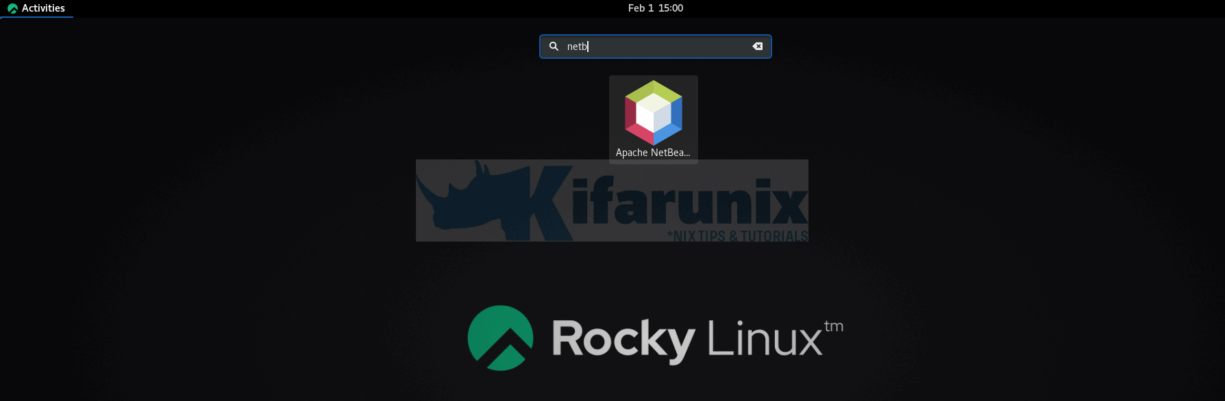 Install NetBeans IDE on Rocky Linux 8