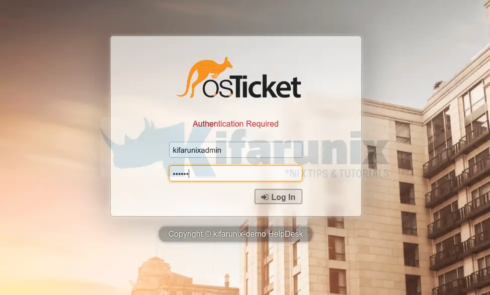 osticket admin sign in