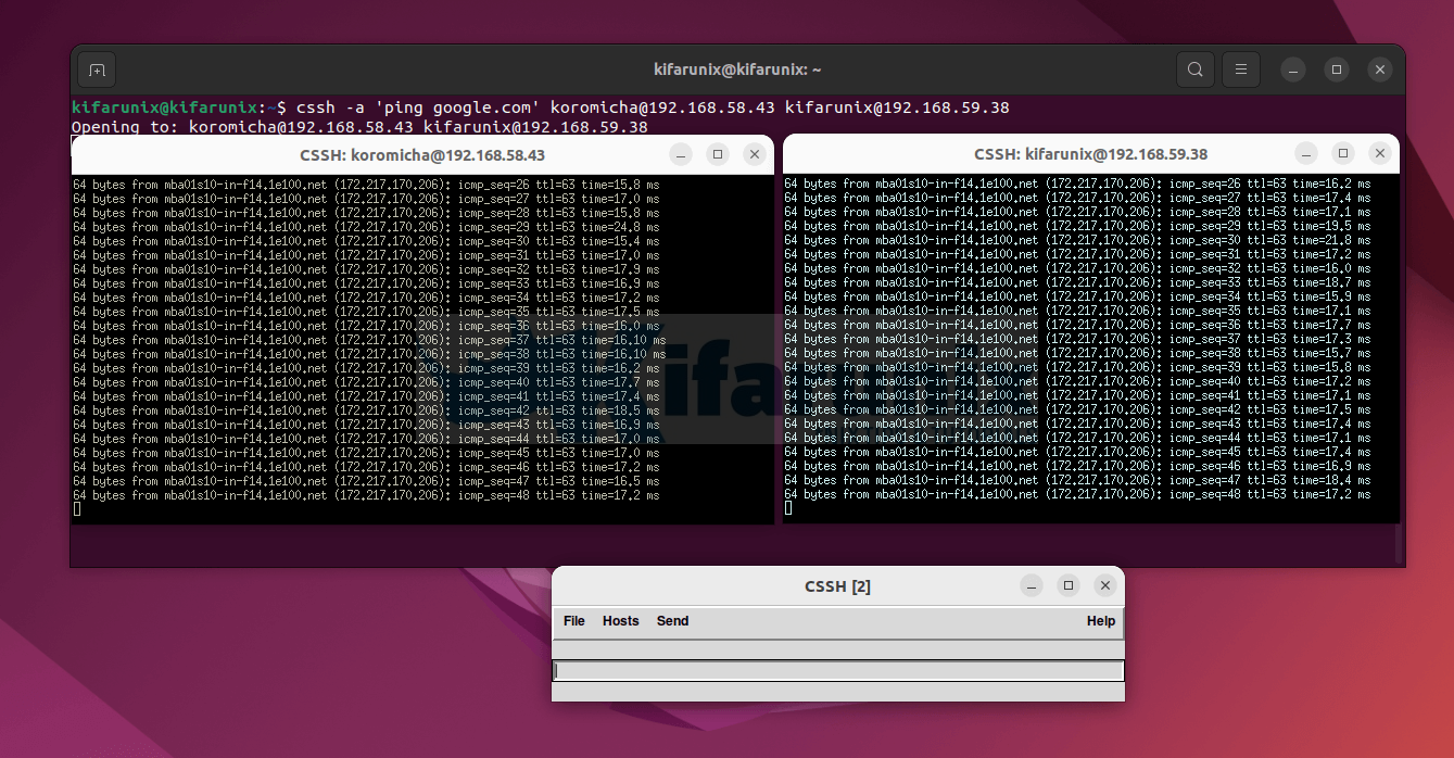 Install and Use ClusterSSH on Ubuntu 22.04/Ubuntu 20.04 - kifarunix.com