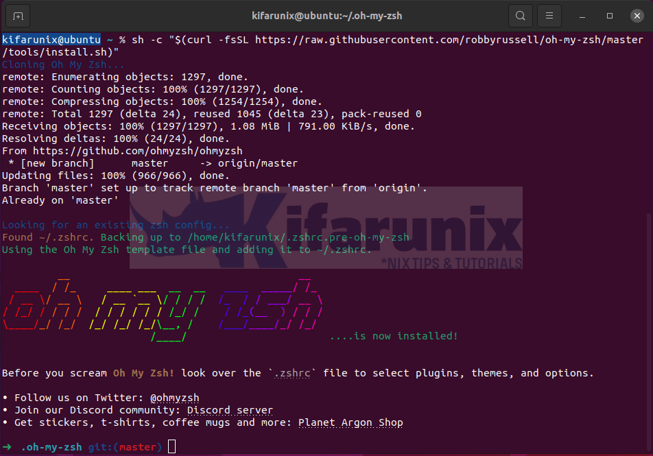 Install and Setup ZSH and Oh-My-Zsh on Ubuntu 20.04/Ubuntu 22.04