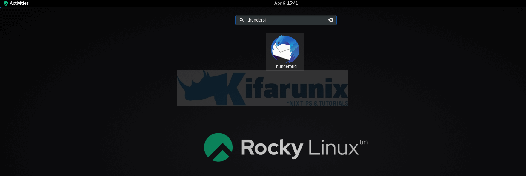 Install Thunderbird Mail Client on Rocky Linux