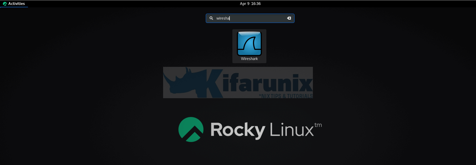 Install Wireshark on Rocky Linux