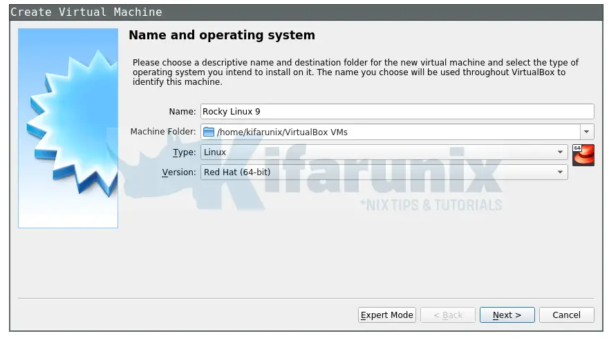 Install Rocky Linux 9 on VirtualBox