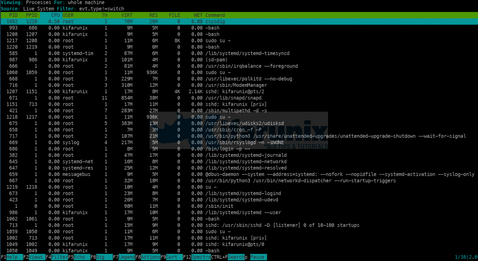Install Sysdig System Visibility Tool on Ubuntu 22.04 - kifarunix.com
