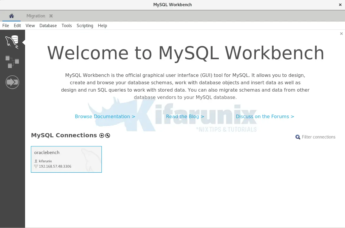 Install MySQL Workbench on Oracle Linux 8