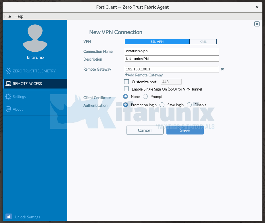 Forticlient Installation Easily Install FortiClient VPN on Oracle Linux - kifarunix.com
