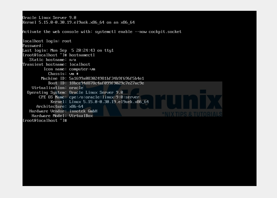 oracle linux server