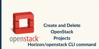 How to Create And Delete OpenStack Project