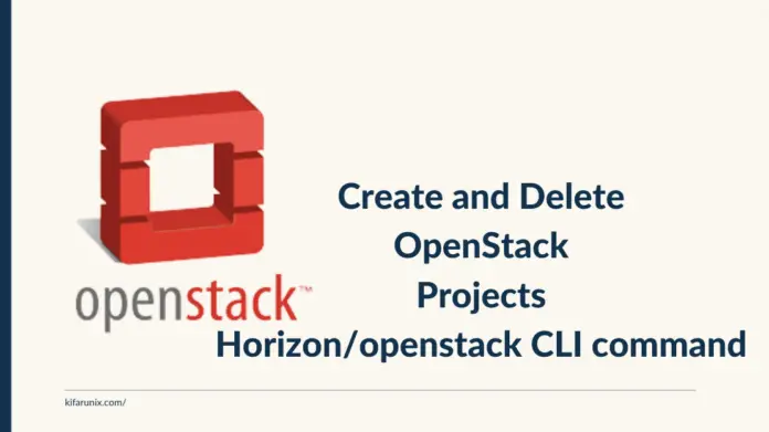 How to Create And Delete OpenStack Project