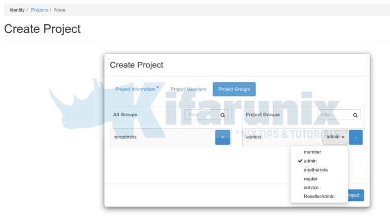 How to Create And Delete OpenStack Project - kifarunix.com