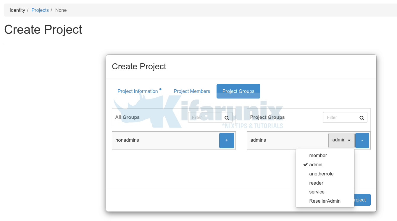How to Create And Delete OpenStack Project - kifarunix.com