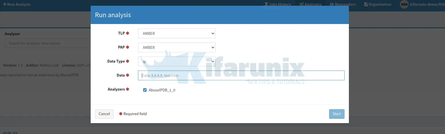 analyze IP using cortex abuseDB IP