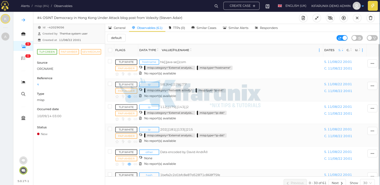 How to Integrate TheHive with MISP - kifarunix.com