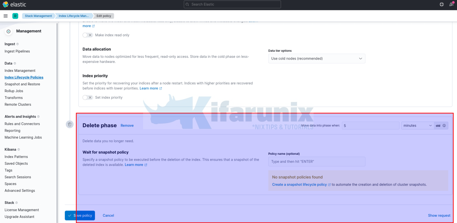 Configure Log Retention Period in ELK Stack - kifarunix.com