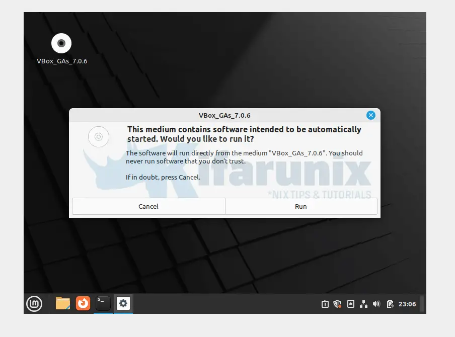 Home 49 Install VirtualBox Guest Additions on Linux Mint 21