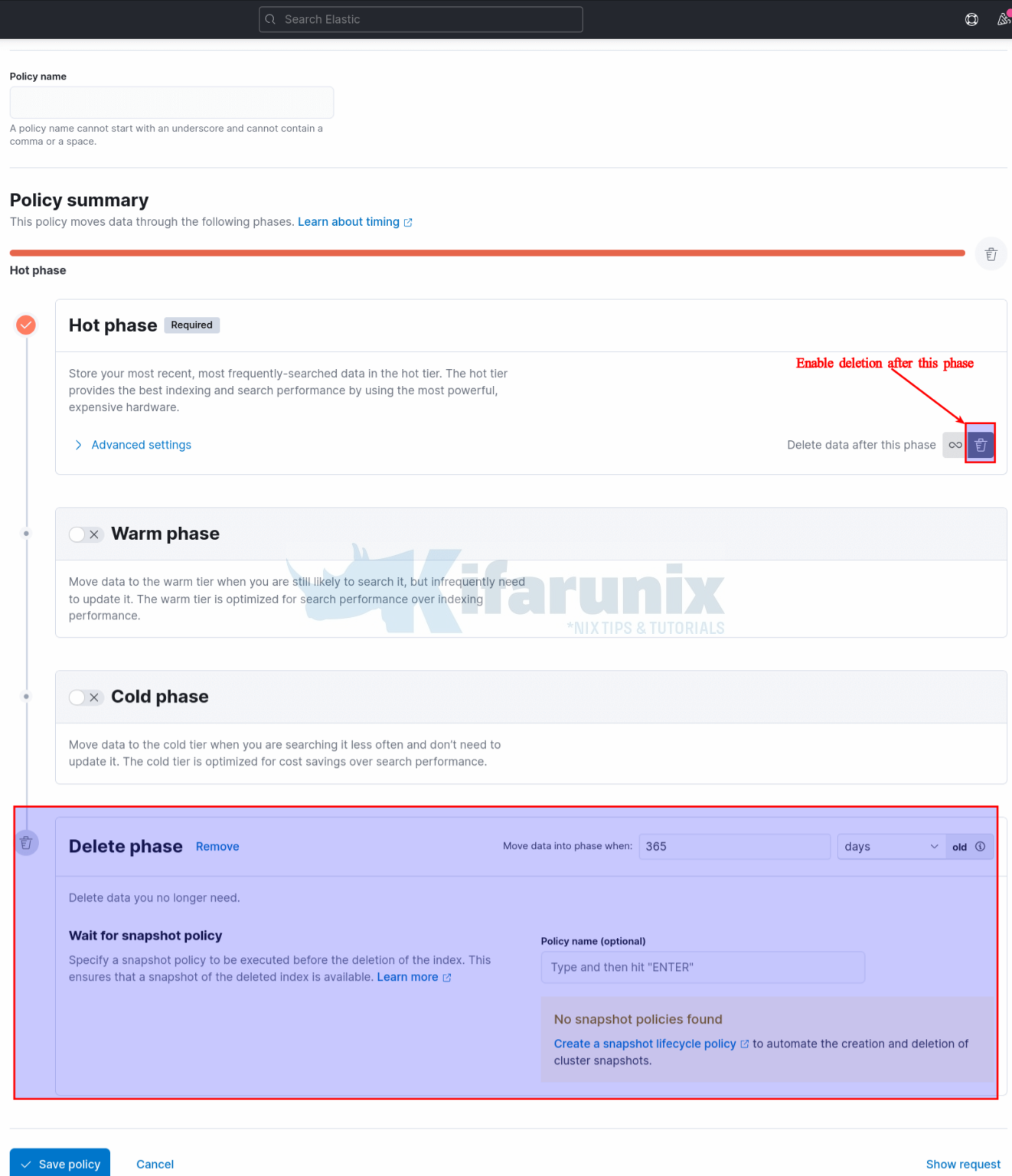 Configure Log Retention Period in ELK Stack