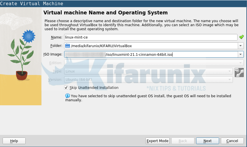 Install Linux Mint 21 on VirtualBox