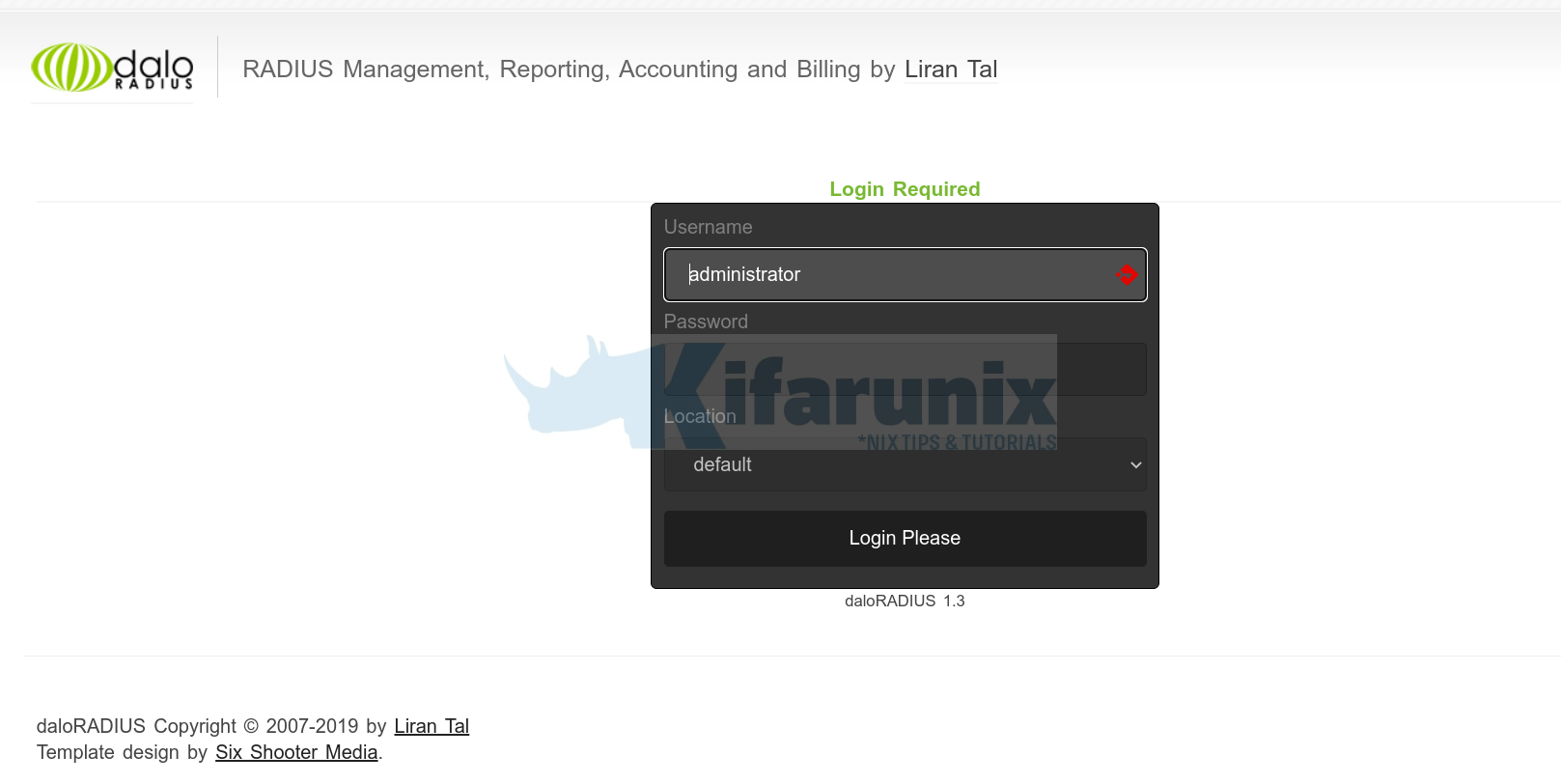 Install FreeRADIUS with daloRADIUS on Debian 11/Debian 10 - kifarunix.com