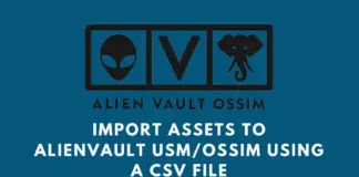 Import Assets to AlienVault USM/OSSIM using a CSV file