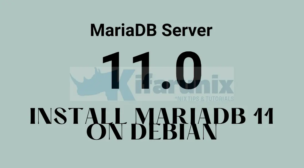 Install MariaDB 11 on Debian